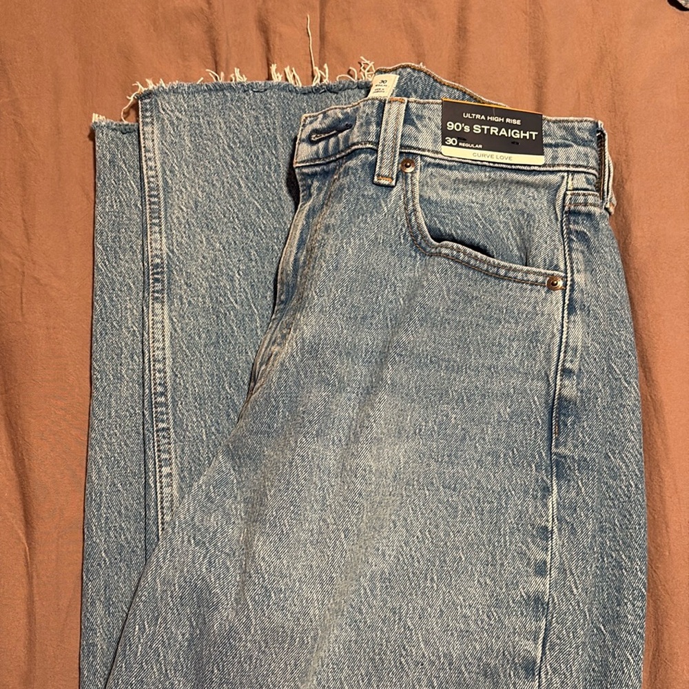 Abercrombie & Fitch Light Blue 90's Straight Jeans